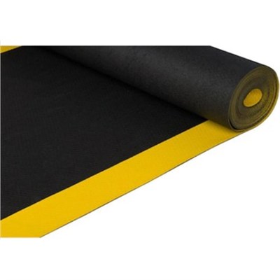 Artlines Sarı Şeritli Siyah 100 cm Yalıtkan Paspas  4mm 40KV