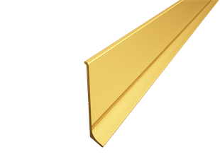 WIND 100 mm Alüminyum Süpürgelik Parlak Eloksal Sarı